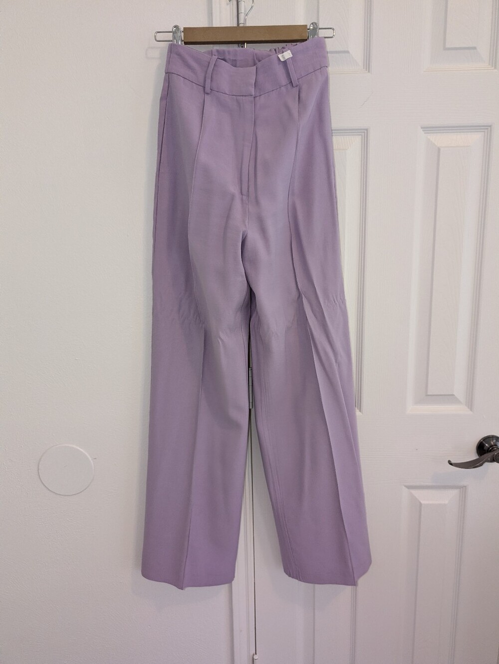 WAYF Women's Lavender High-Waist Tailored Pants